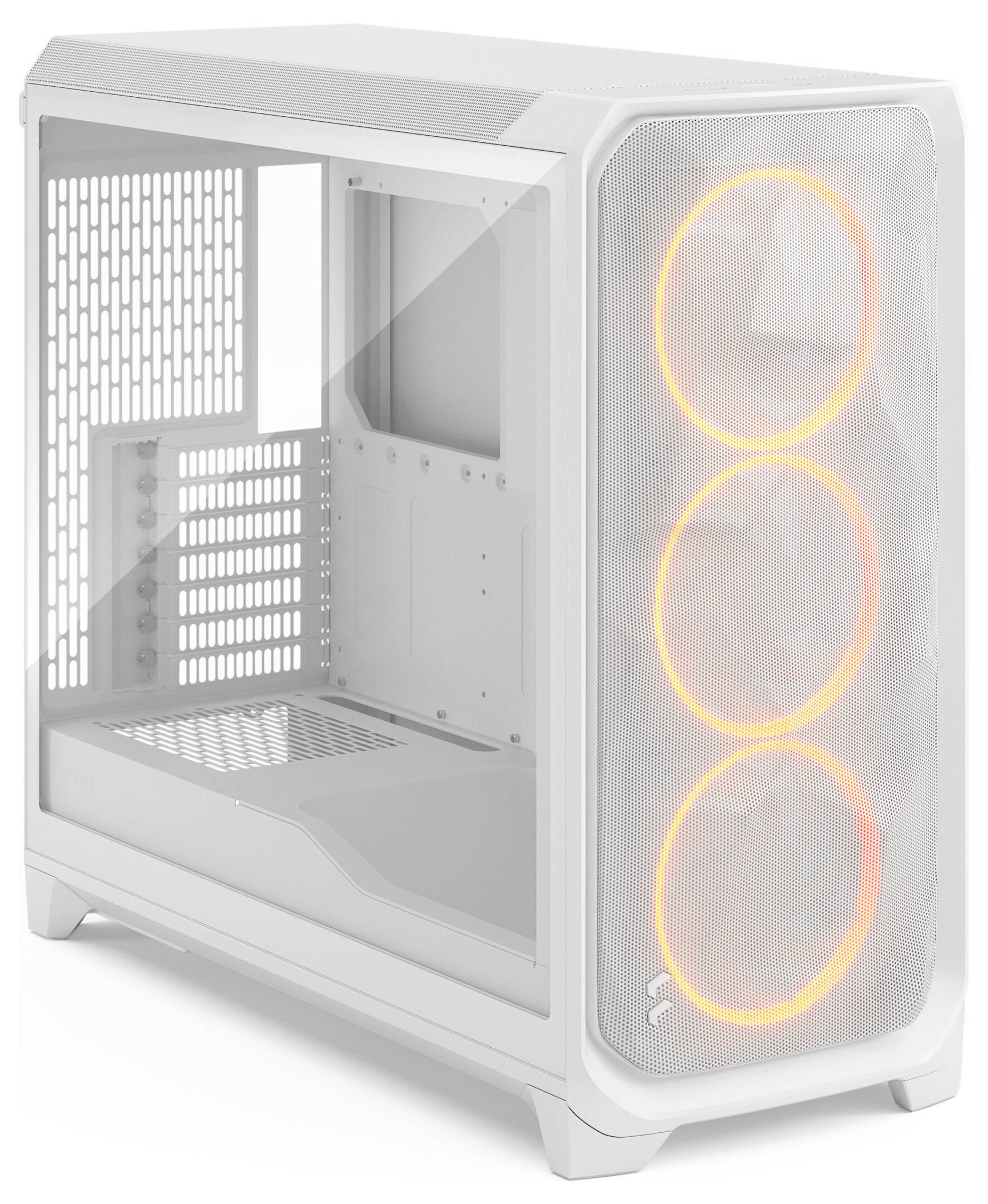 Fractal Design FD-C-MES3X-06 Full Tower PC-Gehäuse Weiß Staubfilter, Seitenfenster