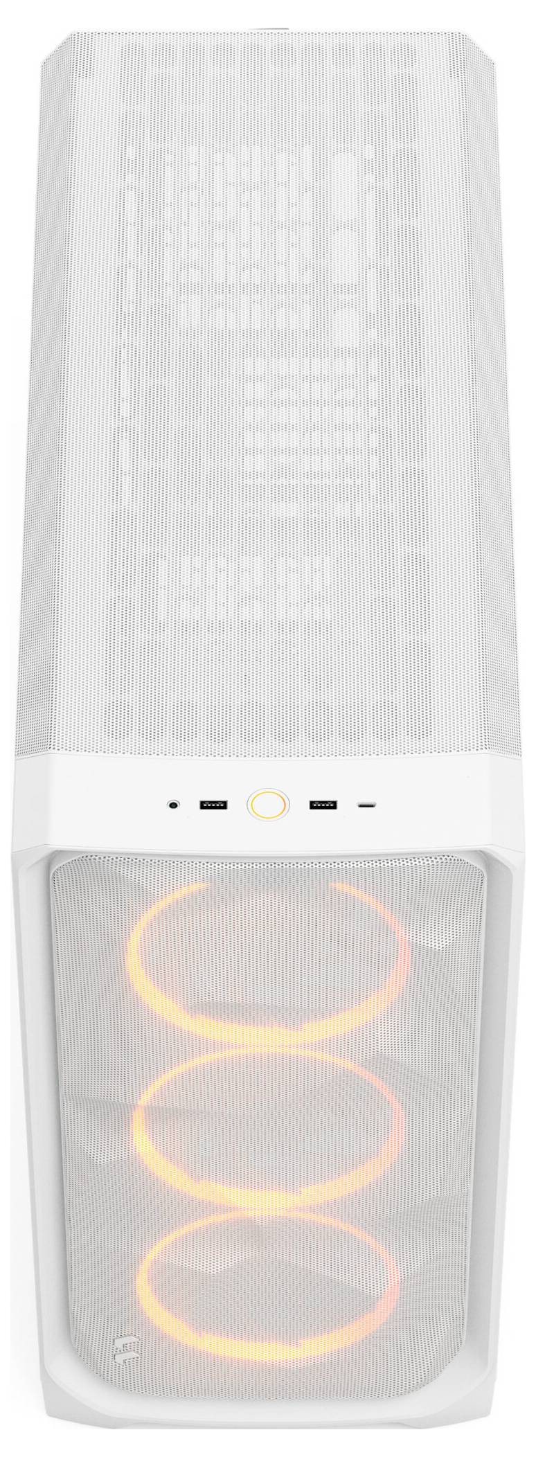 Fractal Design FD-C-MES3X-06 Full Tower PC-Gehäuse Weiß Staubfilter, Seitenfenster