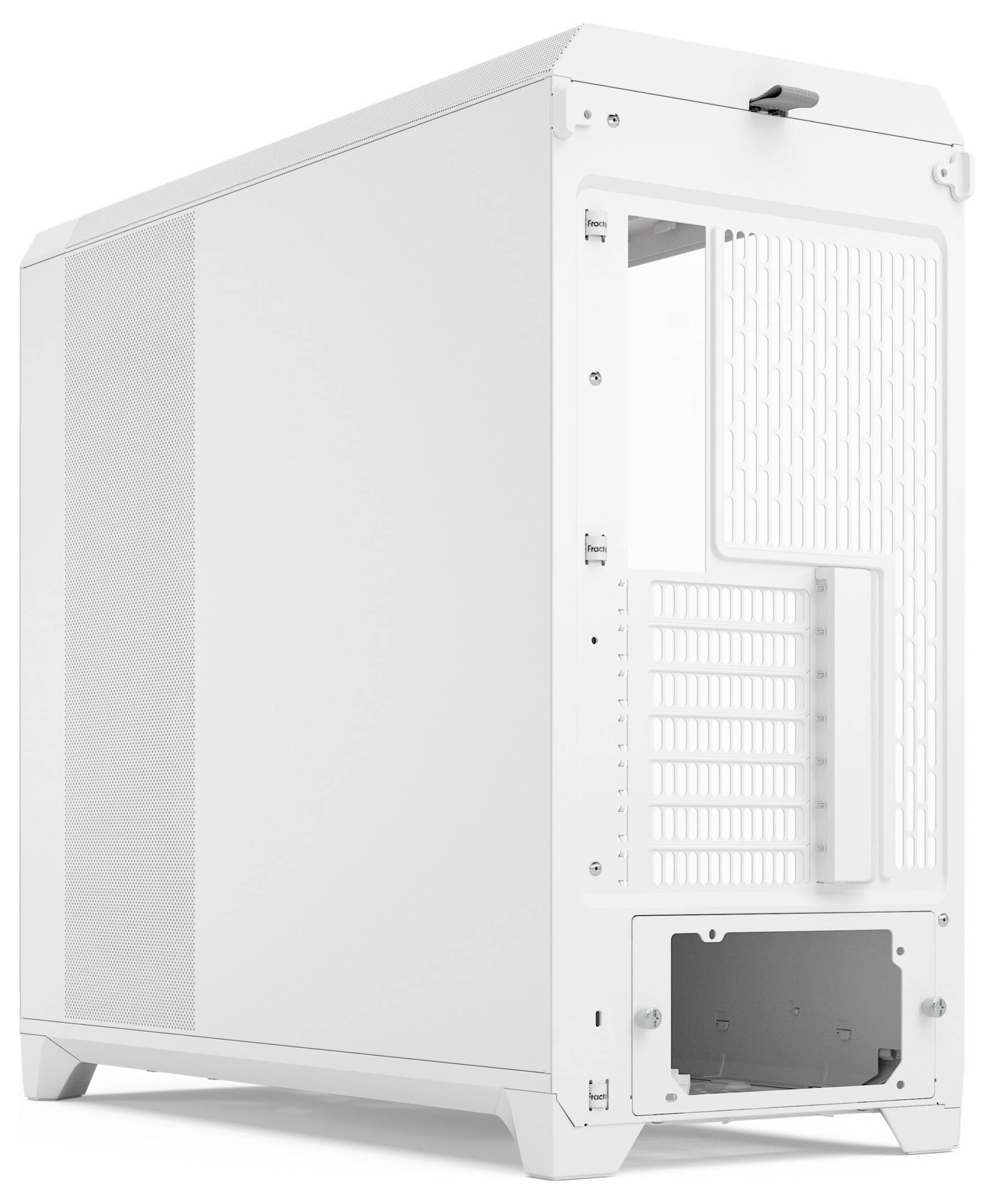 Fractal Design FD-C-MES3X-06 Full Tower PC-Gehäuse Weiß Staubfilter, Seitenfenster