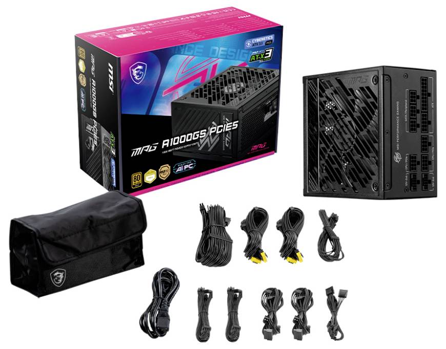 MSI 306-7ZPFY11-CE0 PC Netzteil 1000W ATX 80PLUS® Gold