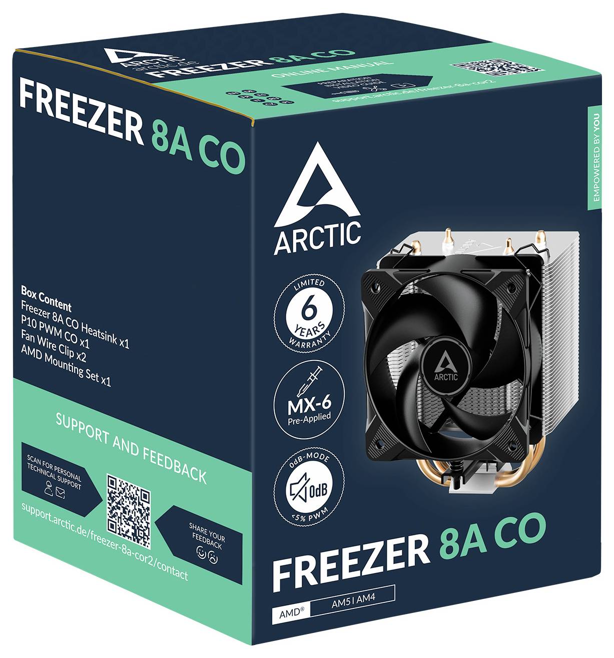 Arctic ACFRE00162A CPU-Kühler mit Lüfter AMD® AM4, AMD® AM5
