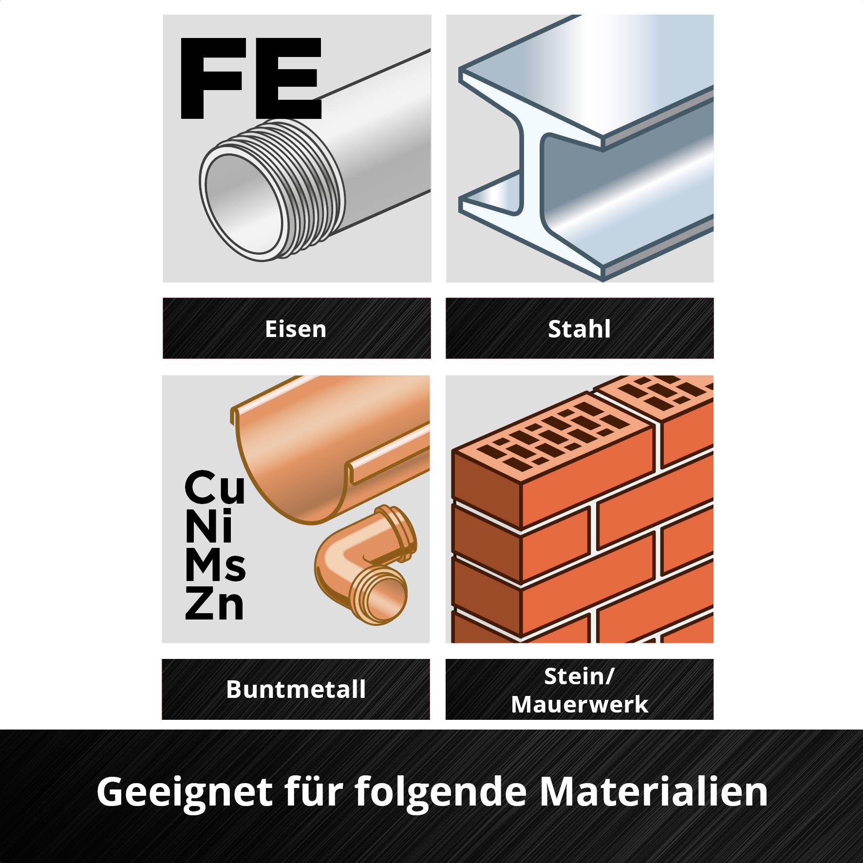 Einhell 708063 Tauchsägeblatt HM-TI, 35mm Bimetall Multifunktionswerkzeug-Zubehör-Set 35mm 1St.
