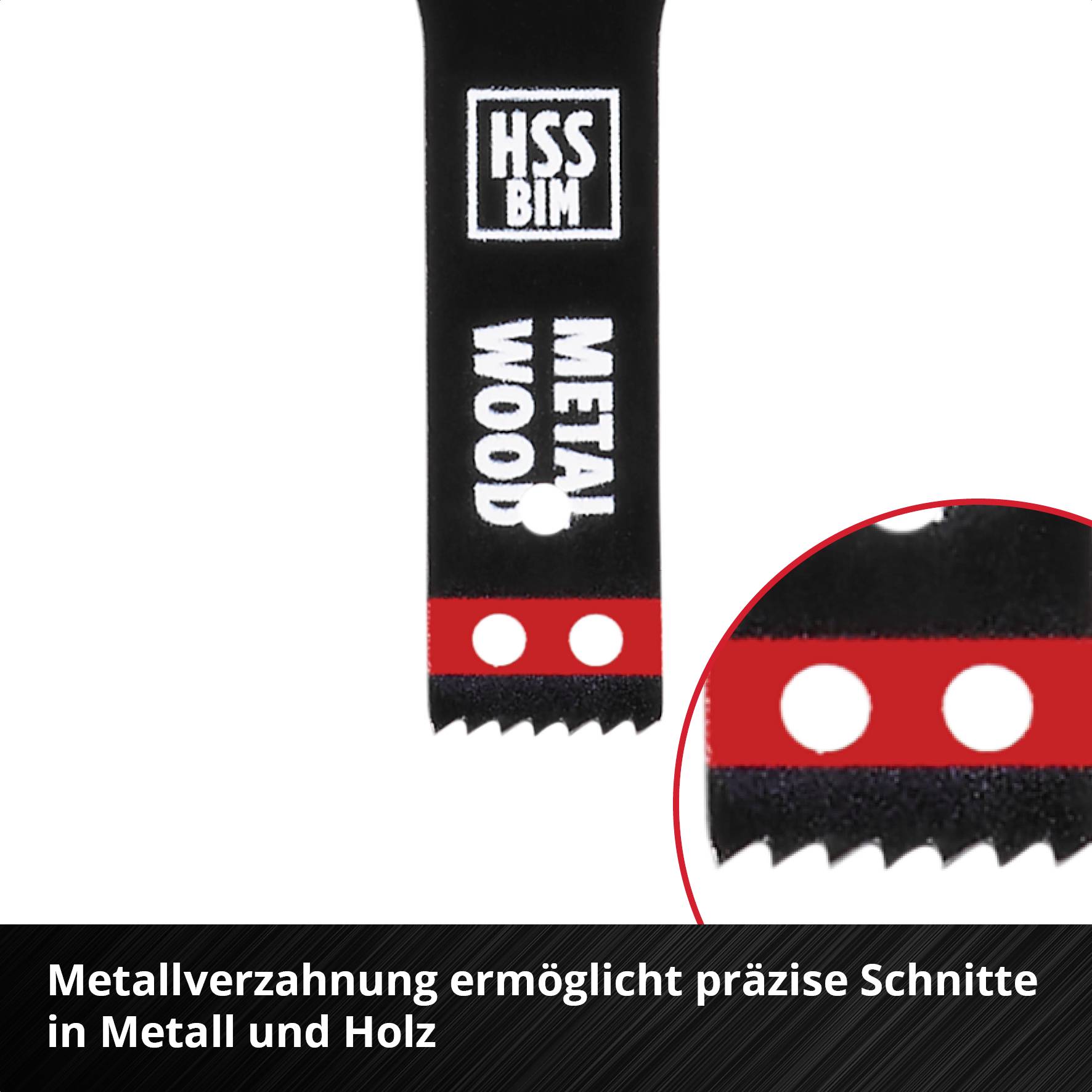 Einhell 708041 Tauchsägeblatt BIM Met, 10mm Bimetall Multifunktionswerkzeug-Zubehör-Set 10mm 1St.