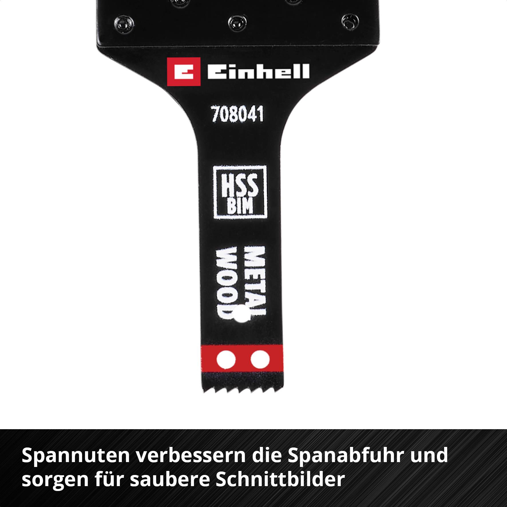 Einhell 708041 Tauchsägeblatt BIM Met, 10mm Bimetall Multifunktionswerkzeug-Zubehör-Set 10mm 1St.