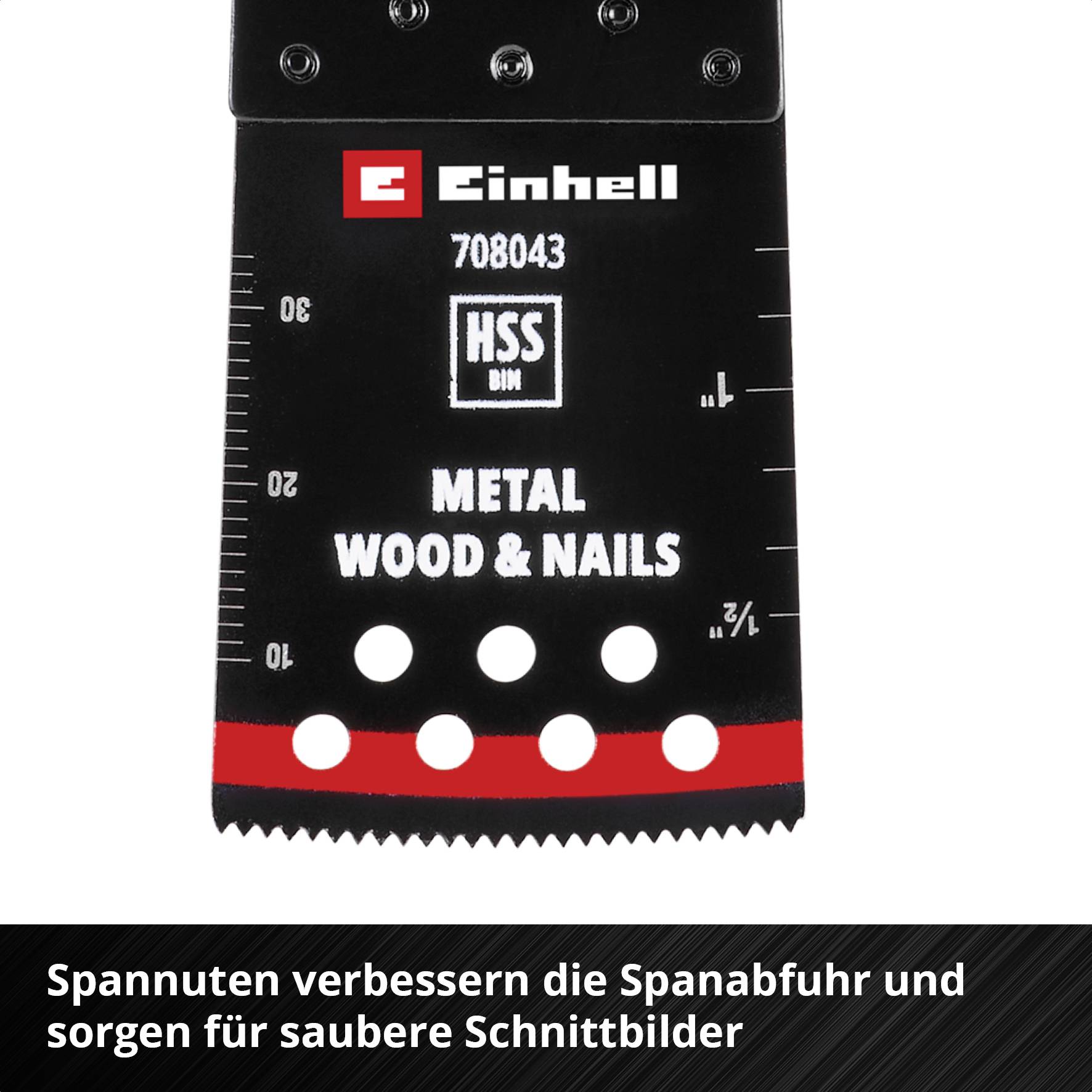 Einhell 708043 Tauchsägeblatt BIM Met, 34mm Bimetall Multifunktionswerkzeug-Zubehör-Set 34mm 1St.