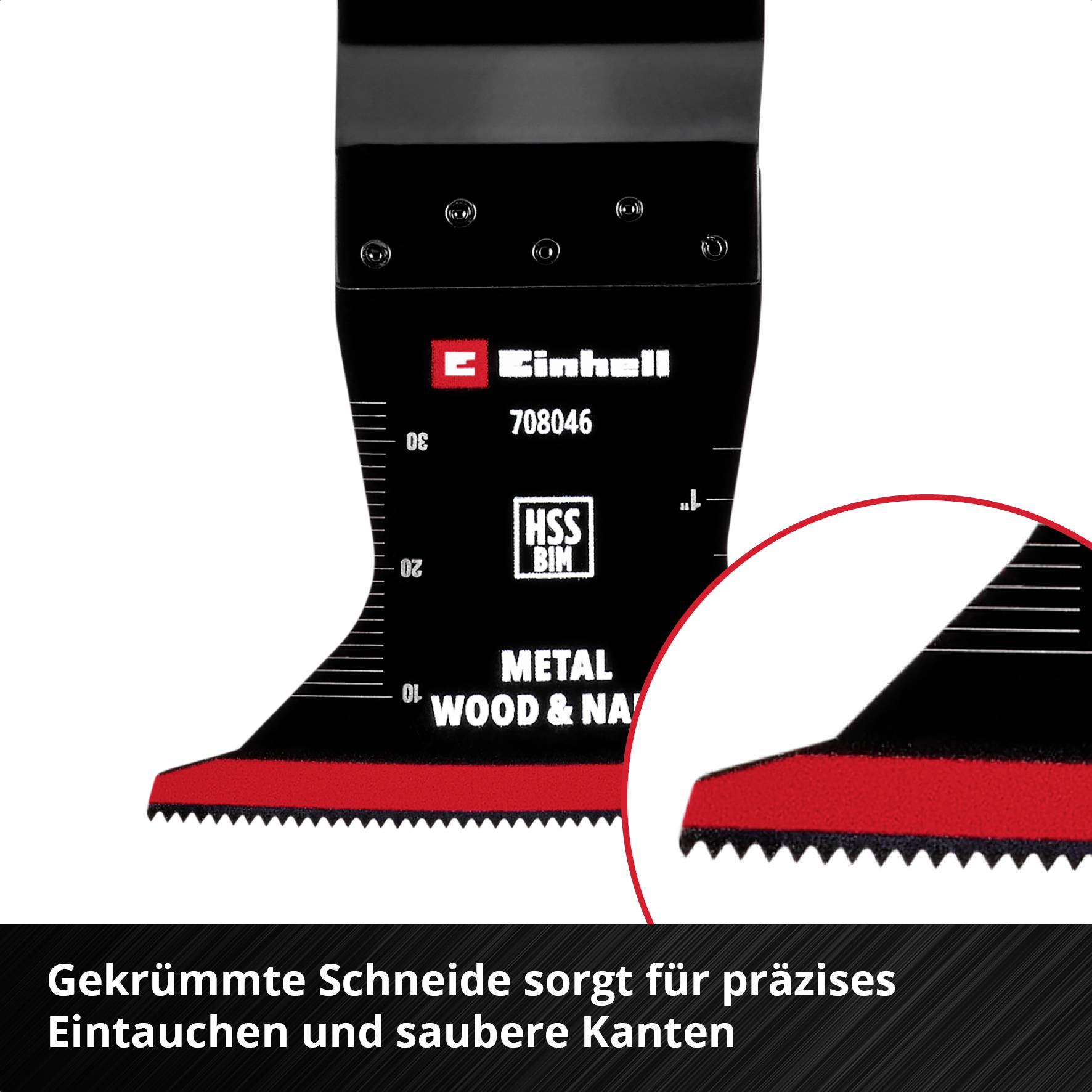 Einhell 708046 Tauchsägeblatt BIM Met, 65mm Bimetall Multifunktionswerkzeug-Zubehör-Set 65mm 1St.