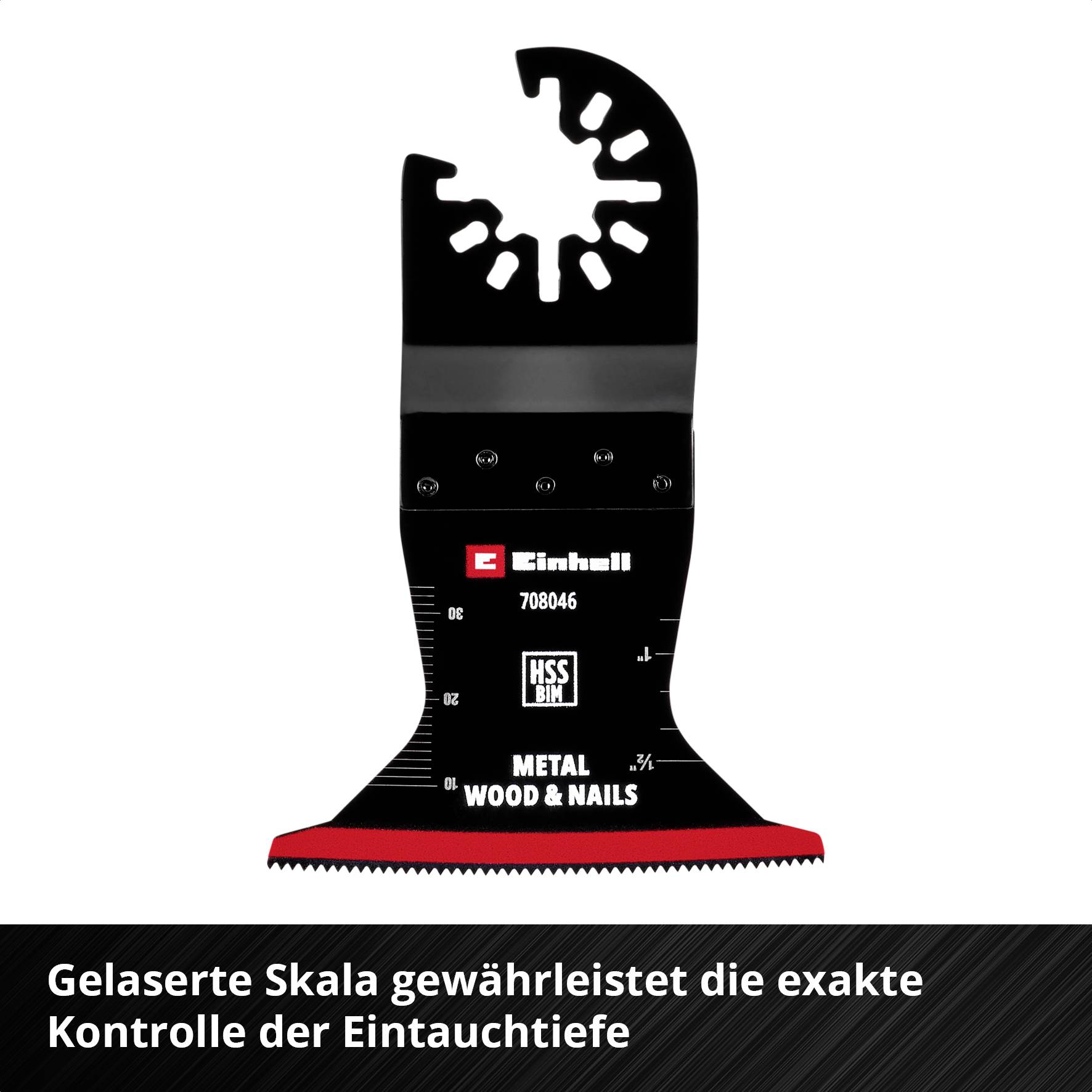 Einhell 708046 Tauchsägeblatt BIM Met, 65mm Bimetall Multifunktionswerkzeug-Zubehör-Set 65mm 1St.