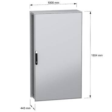 Schneider Electric PanelSeT SFN NSYSFN181040P Standschrank 1000 x 1800 x 400 Stahl Silber 1St.