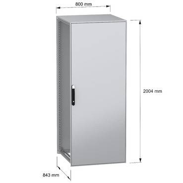 Schneider Electric PanelSeT SFN NSYSFN20880 Standschrank 800 x 2000 x 800 Stahl Silber 1St.