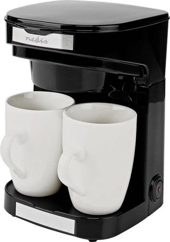 Nedis KACM140EBK Kaffeemaschine Schwarz Fassungsvermögen Tassen=2