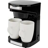 Nedis KACM140EBK Kaffeemaschine Schwarz Fassungsvermögen Tassen=2 Nedis KACM140EBK Kaffeemaschine Schwarz Fassungsvermögen Tassen=2