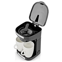 Nedis KACM140EBK Kaffeemaschine Schwarz Fassungsvermögen Tassen=2 Nedis KACM140EBK Kaffeemaschine Schwarz Fassungsvermögen Tassen=2