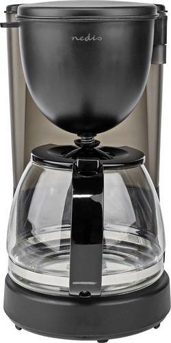 Nedis KACM150EBK Kaffeemaschine Schwarz Glaskanne, Warmhaltefunktion