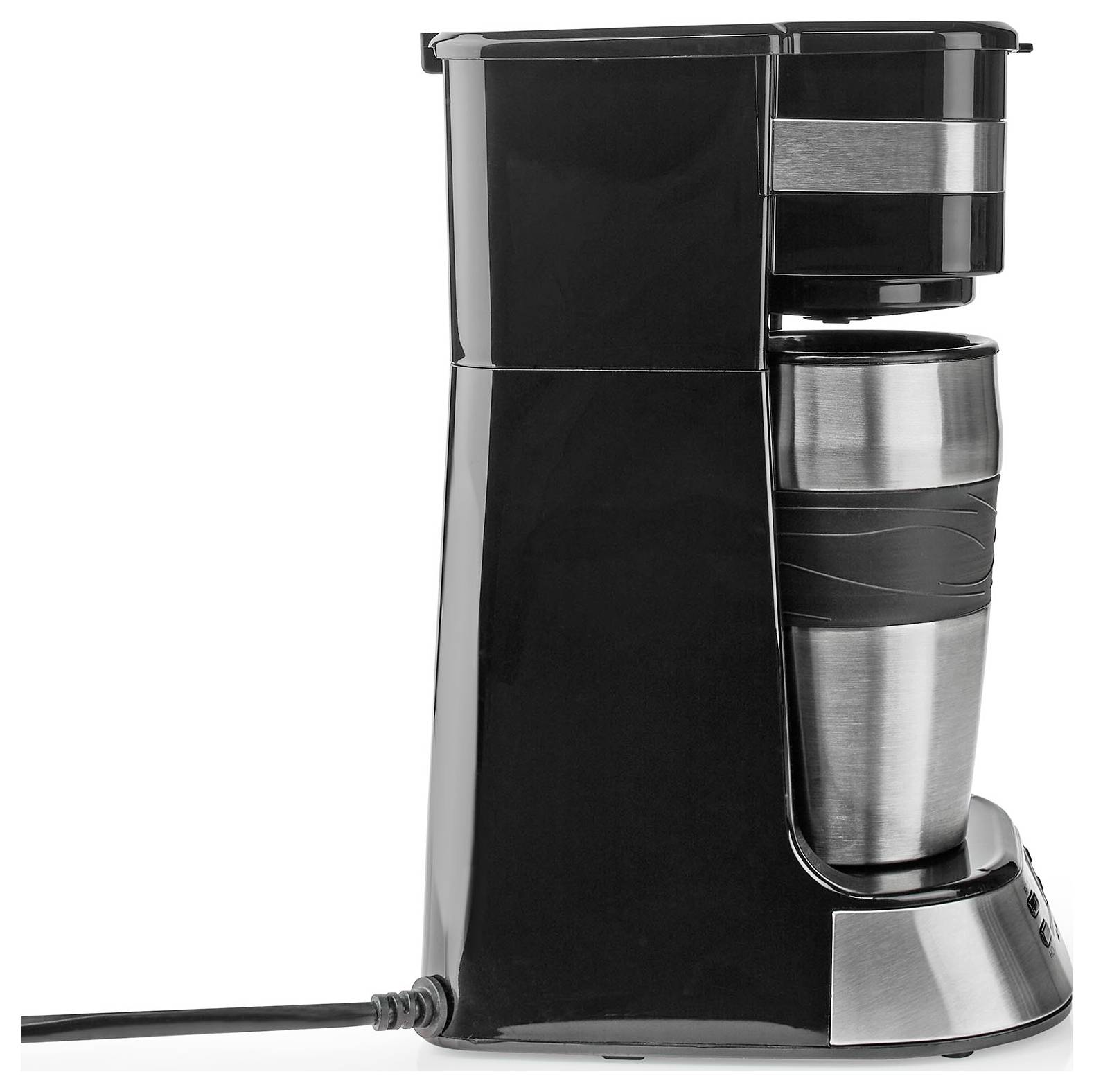 Nedis KACM310FBK Kaffeemaschine Schwarz, Silber Timerfunktion