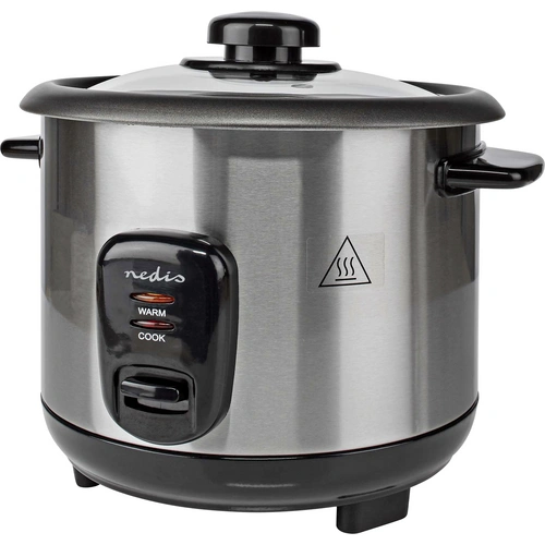 Nedis KARC110AL Reiskocher Silber, Schwarz Kontrollleuchte, Antihaftbeschichtung Nedis KARC110AL Reiskocher Silber, Schwarz Kontrollleuchte, Antihaftbeschichtung