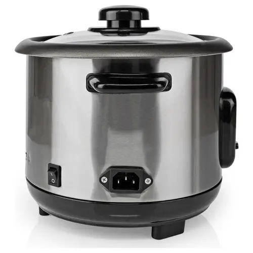 Nedis KARC110AL Reiskocher Silber, Schwarz Kontrollleuchte, Antihaftbeschichtung Nedis KARC110AL Reiskocher Silber, Schwarz Kontrollleuchte, Antihaftbeschichtung