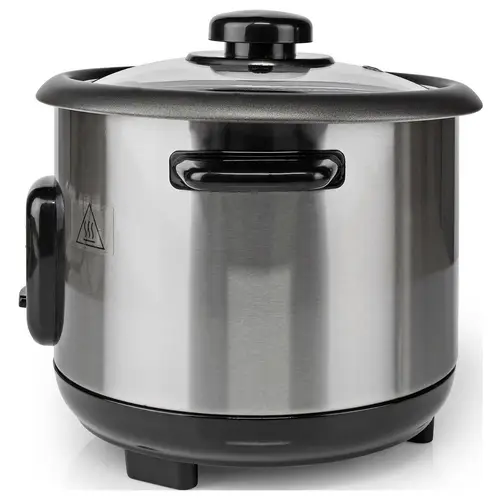 Nedis KARC110AL Reiskocher Silber, Schwarz Kontrollleuchte, Antihaftbeschichtung Nedis KARC110AL Reiskocher Silber, Schwarz Kontrollleuchte, Antihaftbeschichtung