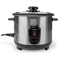 Nedis KARC110AL Reiskocher Silber, Schwarz Kontrollleuchte, Antihaftbeschichtung Nedis KARC110AL Reiskocher Silber, Schwarz Kontrollleuchte, Antihaftbeschichtung