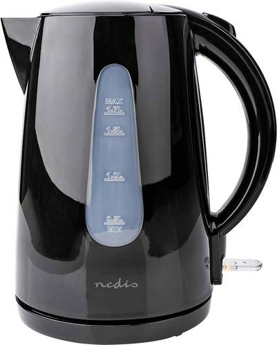 Nedis KAWK130EBK Wasserkocher Schwarz Fassungsvermögen: 1.7 l