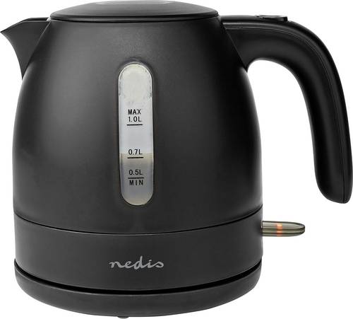 Nedis KAWK300EBK Wasserkocher Schwarz Fassungsvermögen: 1 l