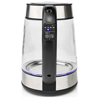 Nedis KAWK320EGS Wasserkocher Silber, Transparent Fassungsvermögen: 1.7 l Nedis KAWK320EGS Wasserkocher Silber, Transparent Fassungsvermögen: 1.7 l
