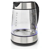 Nedis KAWK320EGS Wasserkocher Silber, Transparent Fassungsvermögen: 1.7 l Nedis KAWK320EGS Wasserkocher Silber, Transparent Fassungsvermögen: 1.7 l