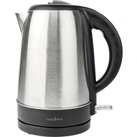 Nedis KAWK340EAL Wasserkocher Kontrollleuchte Silber, Schwarz Fassungsvermögen: 1.7 l Nedis KAWK340EAL Wasserkocher Kontrollleuchte Silber, Schwarz Fassungsvermögen: 1.7 l