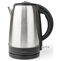 Nedis KAWK340EAL Wasserkocher Kontrollleuchte Silber, Schwarz Fassungsvermögen: 1.7 l Nedis KAWK340EAL Wasserkocher Kontrollleuchte Silber, Schwarz Fassungsvermögen: 1.7 l