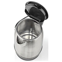 Nedis KAWK340EAL Wasserkocher Kontrollleuchte Silber, Schwarz Fassungsvermögen: 1.7 l Nedis KAWK340EAL Wasserkocher Kontrollleuchte Silber, Schwarz Fassungsvermögen: 1.7 l