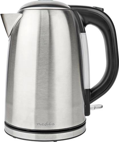 Nedis KAWK350EAL Wasserkocher Silber, Schwarz Fassungsvermögen: 1.7 l