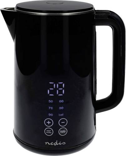 Nedis KAWK362EBK Wasserkocher Kontrollleuchte Schwarz Fassungsvermögen: 1.7l