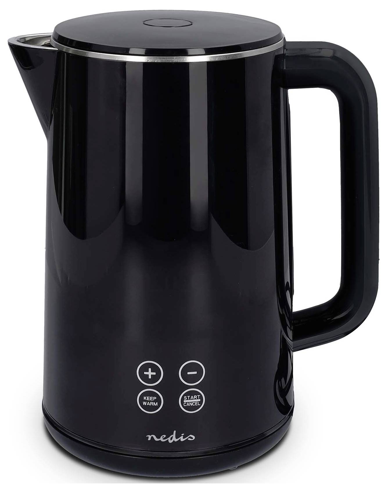 Nedis KAWK362EBK Wasserkocher Kontrollleuchte Schwarz Fassungsvermögen: 1.7l