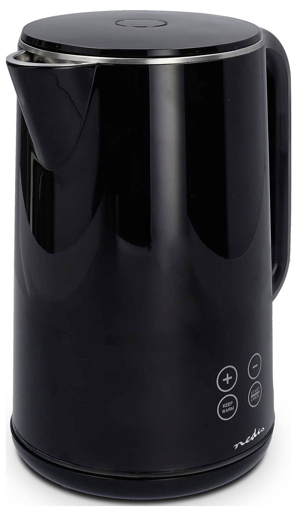 Nedis KAWK362EBK Wasserkocher Kontrollleuchte Schwarz Fassungsvermögen: 1.7l