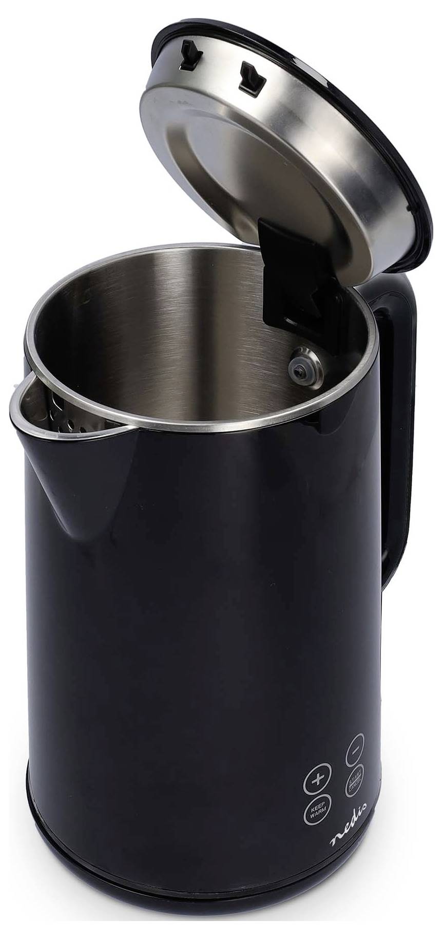 Nedis KAWK362EBK Wasserkocher Kontrollleuchte Schwarz Fassungsvermögen: 1.7l