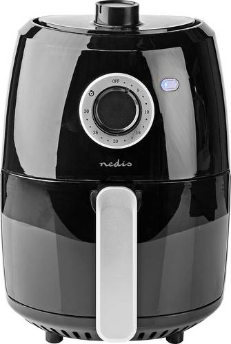Nedis KAAF120FBK Heißluft-Fritteuse 2.4l 1000W Timerfunktion Schwarz