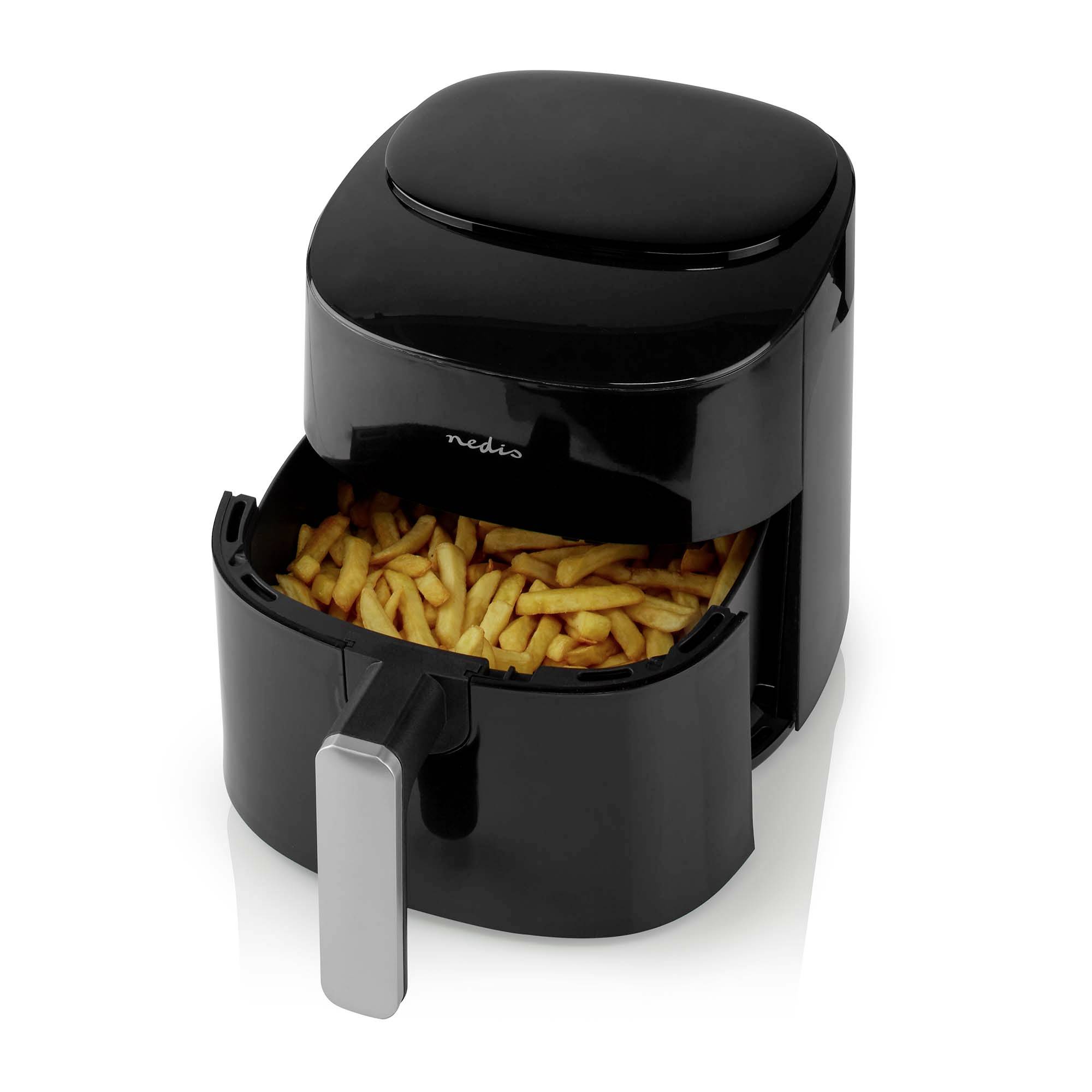 Nedis KAAF160BK Heißluft-Fritteuse 4.2l 1300W BPA-frei, Timerfunktion, Überhitzungsschutz, Kontrollleuchte Schwarz