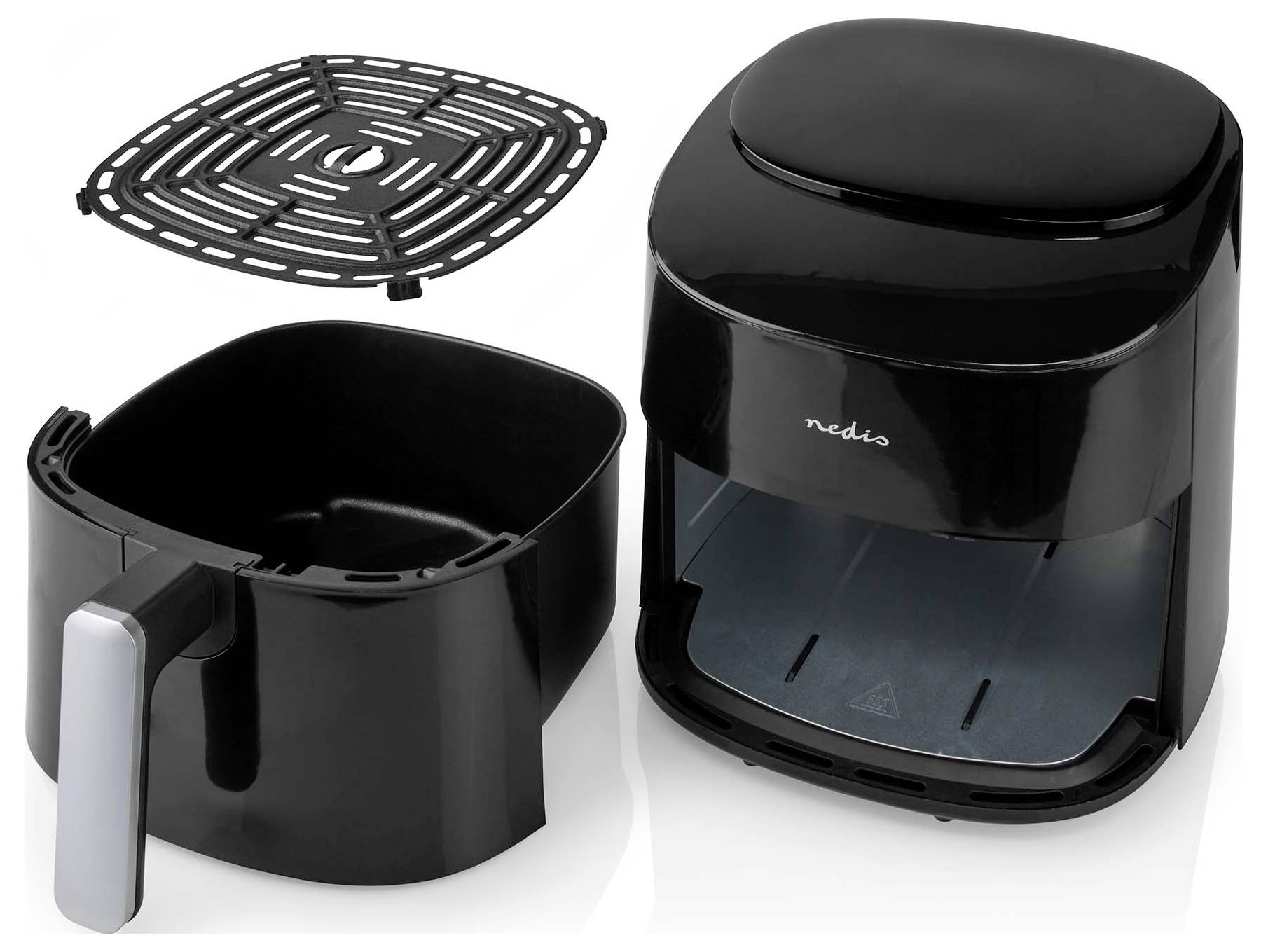 Nedis KAAF160BK Heißluft-Fritteuse 4.2l 1300W BPA-frei, Timerfunktion, Überhitzungsschutz, Kontrollleuchte Schwarz