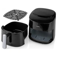 Nedis KAAF160BK Heißluft-Fritteuse 4.2l 1300W BPA-frei, Timerfunktion, Überhitzungsschutz, Kontrollleuchte Schwarz Nedis KAAF160BK Heißluft-Fritteuse 4.2l 1300W BPA-frei, Timerfunktion, Überhitzungsschutz, Kontrollleuchte Schwarz