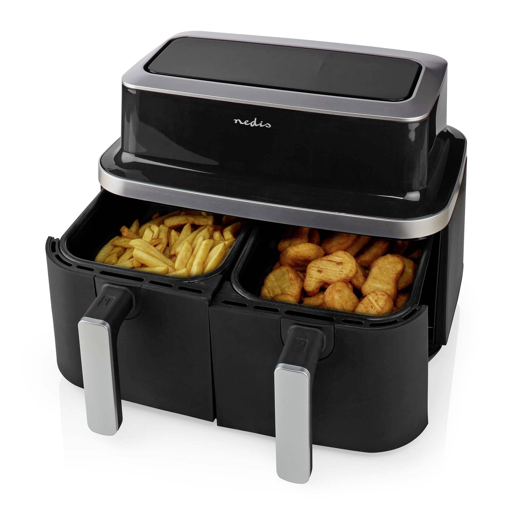 Nedis KAAF320BK Heißluft-Fritteuse 8.4l 2600W Timerfunktion, Überhitzungsschutz, BPA-frei Schwarz