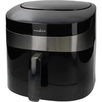 Nedis KAAF180BKW Heißluft-Fritteuse 7.2l 1800W Kontrollleuchte, App steuerbar, BPA-frei, Überhitzungsschutz, Timerfunktion Schwarz Nedis KAAF180BKW Heißluft-Fritteuse 7.2l 1800W Kontrollleuchte, App steuerbar, BPA-frei, Überhitzungsschutz, Timerfunktion Schwarz