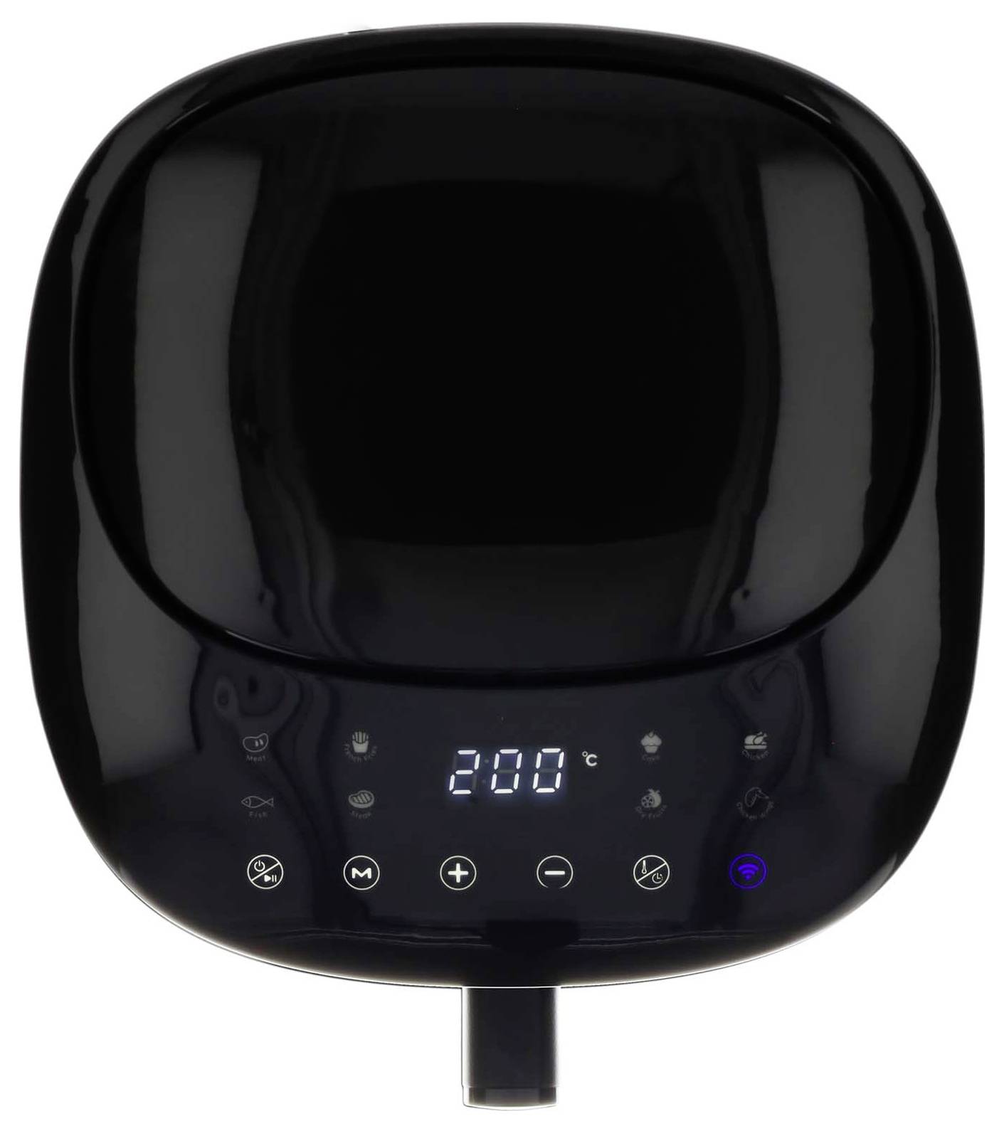 Nedis KAAF180BKW Heißluft-Fritteuse 7.2 l 1800 W Kontrollleuchte, App steuerbar, BPA-frei, Überhitzungsschutz, Timerfunktion Schwarz