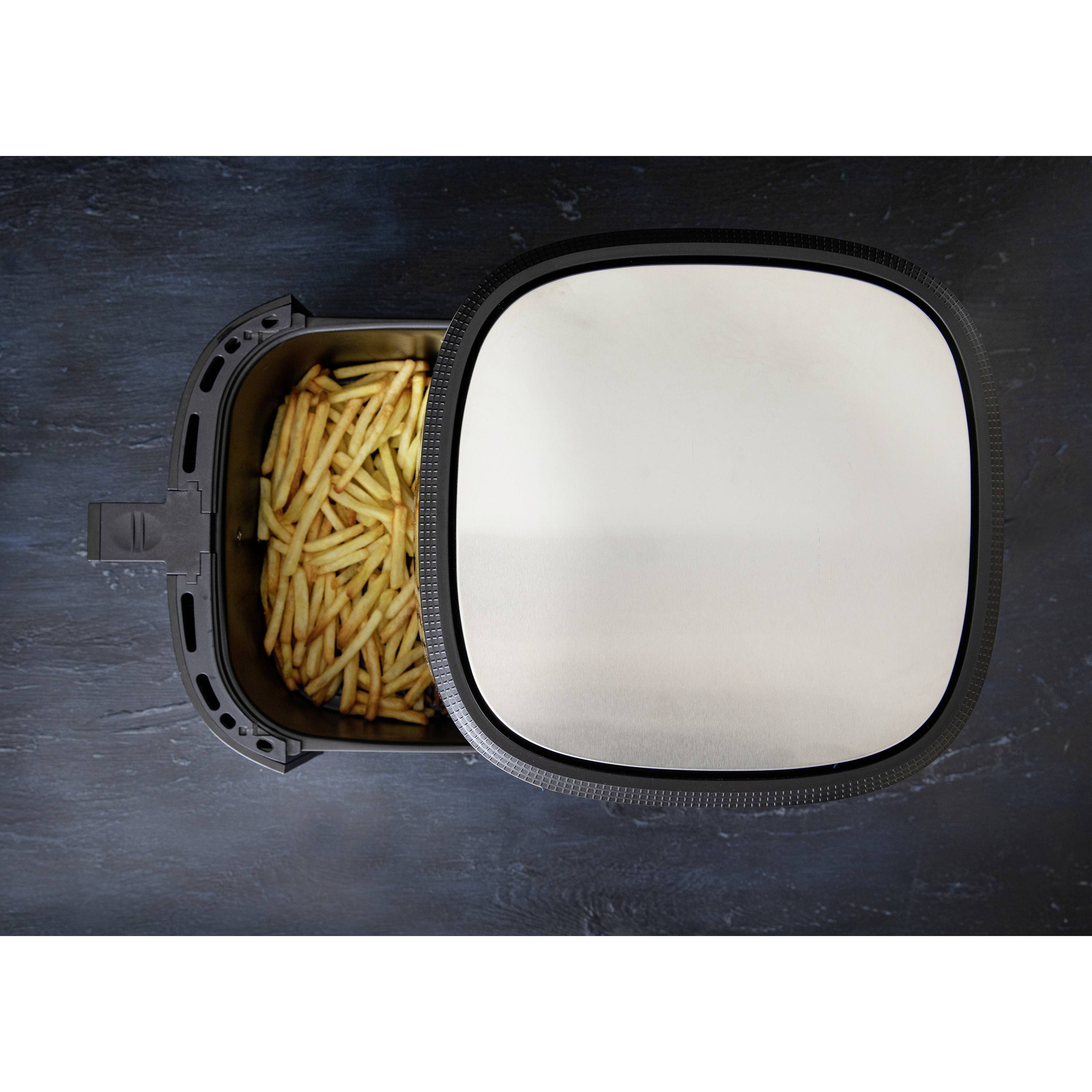 Gastronoma 18290007 Heißluft-Fritteuse 8l 1800W Überhitzungsschutz, mit Display, Antihaftbeschichtung, Cool-Touch-Gehäuse