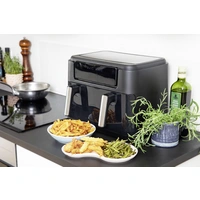 Gastronoma 18290008 Heißluft-Fritteuse 10l 2400W Antihaftbeschichtung, mit Display, Timerfunktion Schwarz Gastronoma 18290008 Heißluft-Fritteuse 10l 2400W Antihaftbeschichtung, mit Display, Timerfunktion Schwarz
