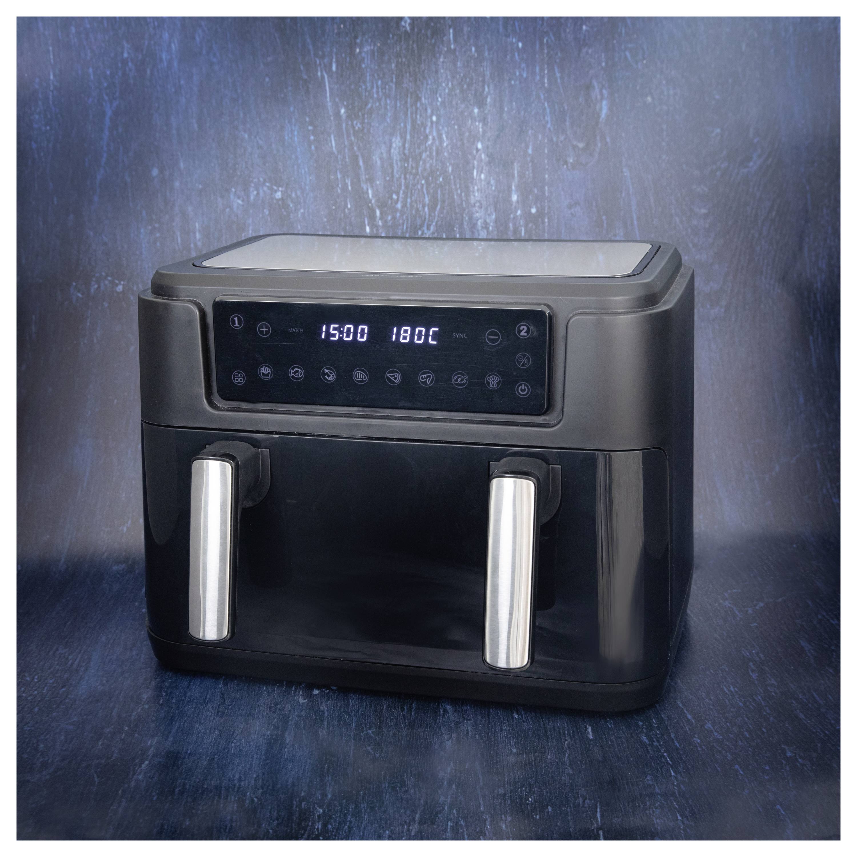 Gastronoma 18290008 Heißluft-Fritteuse 10 l 2400 W Antihaftbeschichtung, mit Display, Timerfunktion