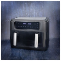 Gastronoma 18290008 Heißluft-Fritteuse 10l 2400W Antihaftbeschichtung, mit Display, Timerfunktion Schwarz Gastronoma 18290008 Heißluft-Fritteuse 10l 2400W Antihaftbeschichtung, mit Display, Timerfunktion Schwarz