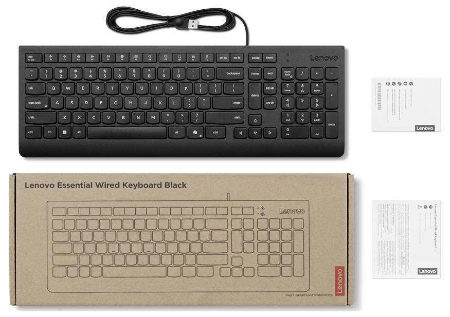 Lenovo 4Y41R64647 Kabelgebunden Tastatur Deutsch, QWERTZ Schwarz