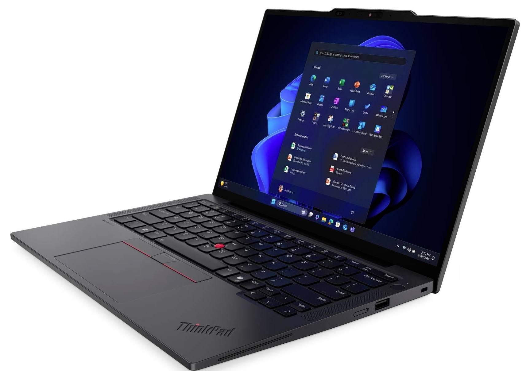 Lenovo Notebook ThinkPad X13 Gen 6 (Intel) 33.8 cm (13.3 Zoll) WUXGA Intel® Core™ Ultra 5 225U 16 GB RAM 512 GB SSD Deutsch, QWERTZ Schwarz