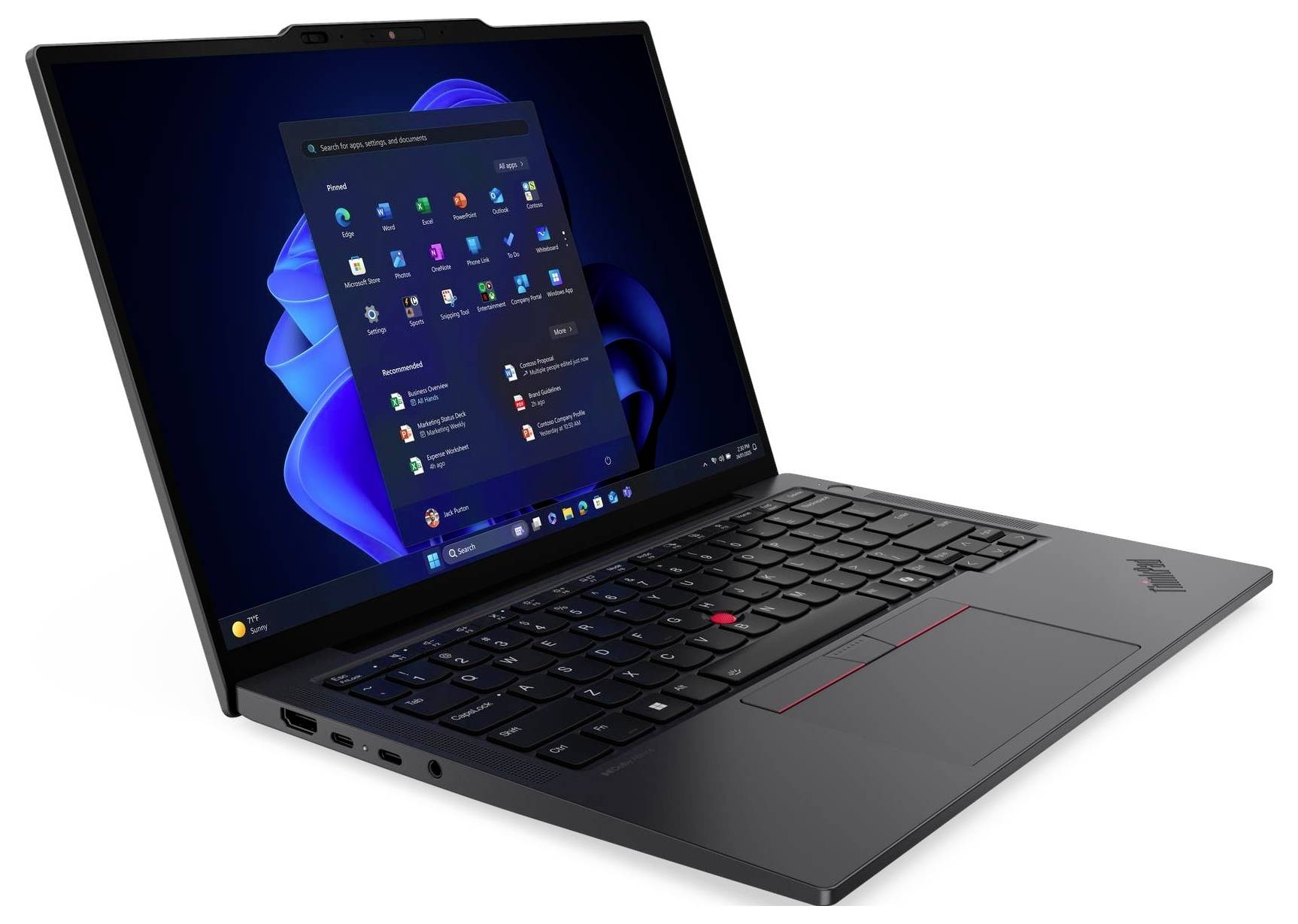 Lenovo Notebook ThinkPad X13 Gen 6 (Intel) 33.8 cm (13.3 Zoll) WUXGA Intel® Core™ Ultra 5 225U 16 GB RAM 512 GB SSD Deutsch, QWERTZ Schwarz