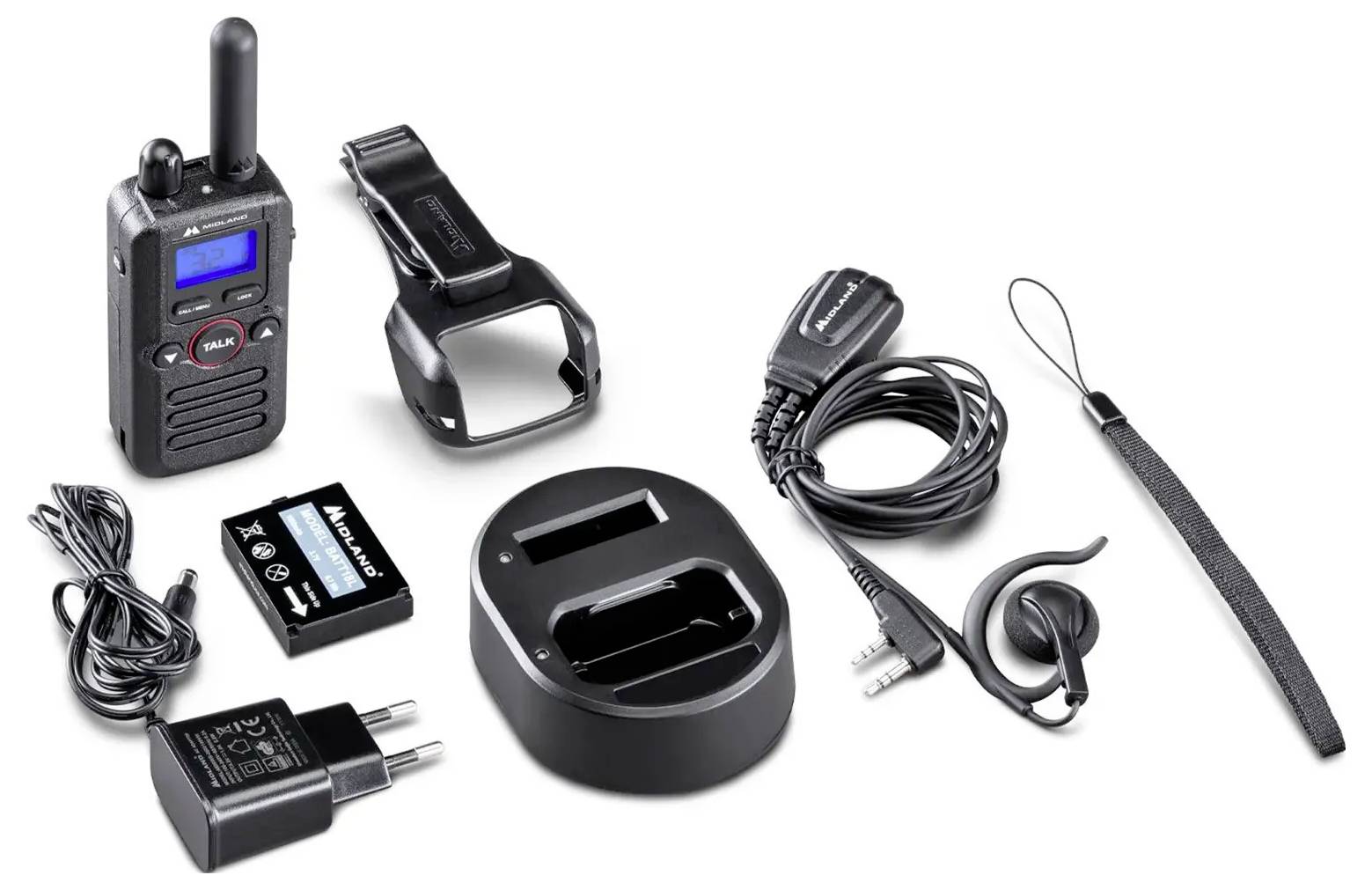 Midland BR180 Business Radio, PMR, Einzelgerät C1625 PMR-Handfunkgerät