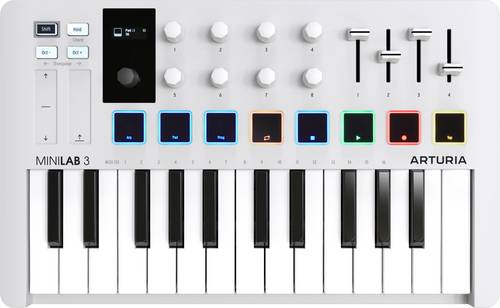 Arturia MiniLab 3 Keyboard Weiß